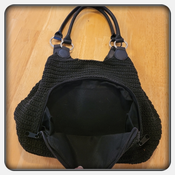 EUC Woman's Vintage Black Rosetti Shoulder Bag - Picture 9 of 10